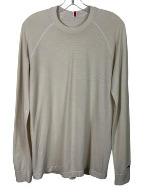 Tracksmith Brighton Slim-Fit Merino Wool Blend Long Sleeve Base Layer Top Large